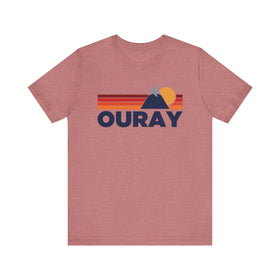 Retro Ouray, Colorado T-shirt, Mountain Tee, Vintage Ouray Unisex Jersey Shirt, Outdoor Hiking Apparel