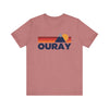 Retro Ouray, Colorado T-shirt, Mountain Tee, Vintage Ouray Unisex Jersey Shirt, Outdoor Hiking Apparel