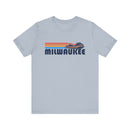 Milwaukee, Wisconsin T Shirt - Retro Jetski PWC Graphic Tee-4