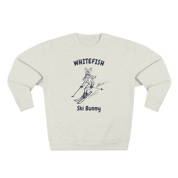 Premium Whitefish, Montana Ski Bunny Sweatshirt