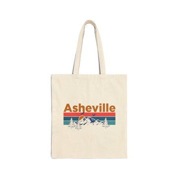 Asheville, North Carolina Tote Bag - Cotton Canvas Asheville Bag