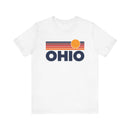 Ohio T-Shirt Retro Sun Ombre Unisex Tee, Vintage Ohio Tee, Mountain Sun Tee, Ohio Souvenir Shirt-1
