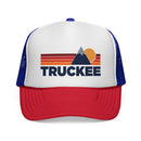 Truckee, California Retro Mountains Trucker Hat - Vintage Style Truckee Cap-1