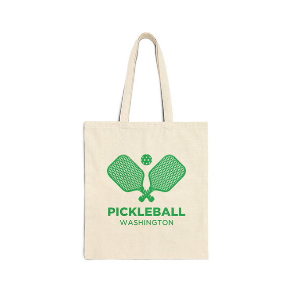 Washington Cotton Canvas Pickleball Washington Tote Bag