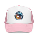 Crested Butte, Colorado Retro Ski Lift Mountain Foam Trucker Hat-2
