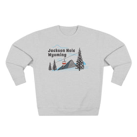 Premium Jackson Hole, Wyoming Sweatshirt Unisex Crewneck, Premium Sweatshirt, Crewneck Jumper, Ski Resort Apparel
