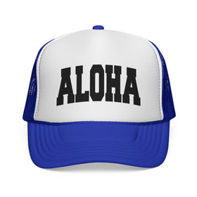 Buy royal Aloha Retro Collegiate Style Trucker Hat