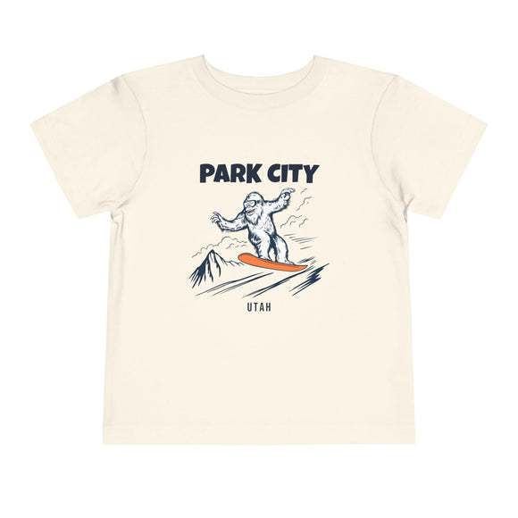 Park City, Utah Yeti Snowboard Toddler Tee