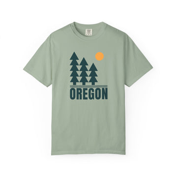 Oregon T Shirt, Comfort Colors Cotton 100% Cotton Trees Tee - 0