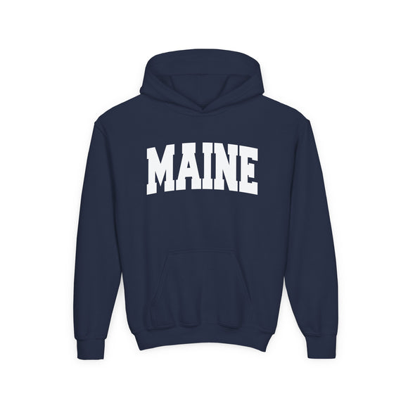 Maine Youth Hoodie - Kids Maine Hooded Sweatshirt