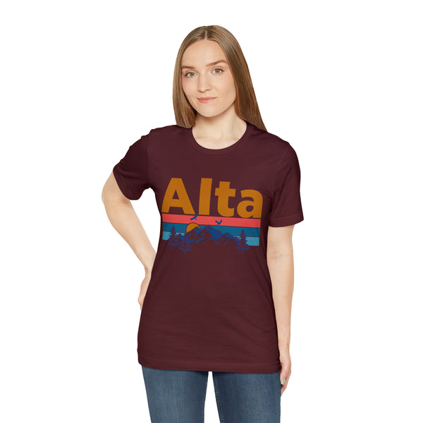 Alta, Utah Shirt - Mountain Sunset Unisex Alta T-Shirt