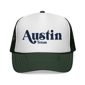 Buy dark-green Austin, Texas Retro Trucker Hat