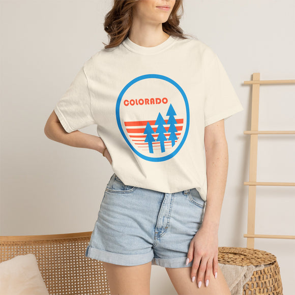 Colorado T Shirt, Comfort Colors Cotton 100% Cotton Trees Tee