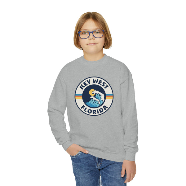 Key West, Florida Youth Sweatshirt - Unisex Kid's Key West Crewneck Sweatshirt