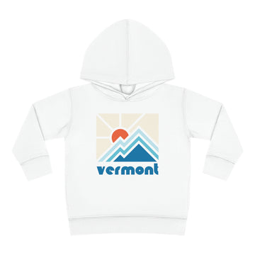 Buy white Vermont Toddler Hoodie - Minimal Style Unisex Vermont Toddler Sweatshirt