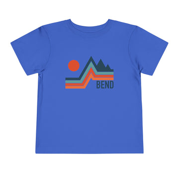 Buy true-royal Bend, Oregon Toddler T-Shirt - Retro Palm Tree Toddler Bend Shirt