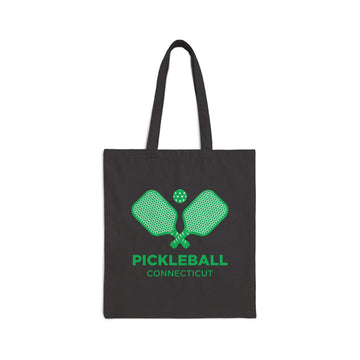 Connecticut Cotton Canvas Pickleball Connecticut Tote Bag - 0