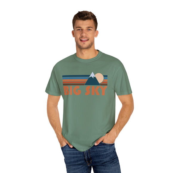 Big Sky, California Graphic Tee, Comfort Colors Retro Unisex Big Sky T shirt, Mountain Adventure Shirt