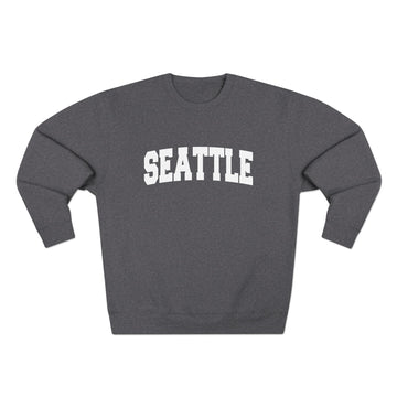 Premium Seattle, Washington Retro Graphic Sweatshirt