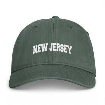New Jersey Washed Baseball Cap - Vintage Coastal Comfort Colors