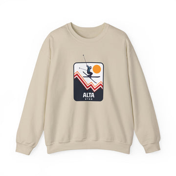 Alta, Utah Sweatshirt - Unisex Snow Ski Jump Alta Sweatshirt - 0