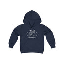 Brooklyn, New York Youth Hoodie - Bike-4