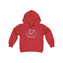 Brooklyn, New York Youth Hoodie - Bike-5