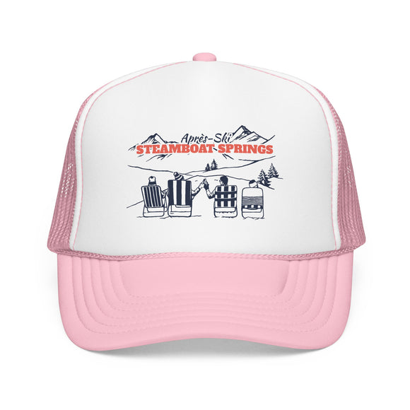 Steamboat Springs, Colorado Après-ski Trucker Hat — Foam Mesh Cap