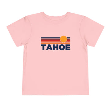 Buy pink Lake Tahoe, California Toddler T-Shirt - Retro Sun Tee