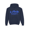 Retro Burlington, Vermont Youth Hoodie - Mountain Burlington, Vermont Kids Sweatshirt, Cute Burlington, Vermont Children's Pullover