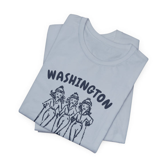 Washington Ski Babes T‑Shirt — Retro Skiing Graphic Tee