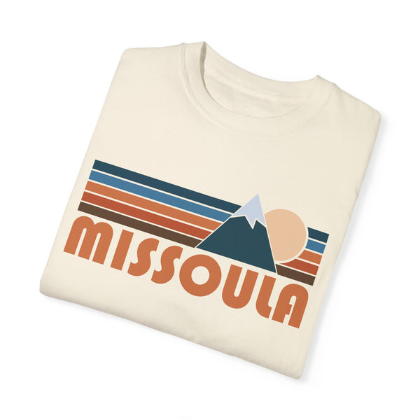 Missoula, Montana Graphic Tee, Comfort Colors Retro Unisex Missoula T shirt, Mountain Adventure Shirt