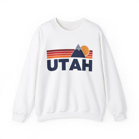 Utah Sweatshirt Retro Mountains, Utah Unisex Crewneck, Vintage Cozy Jumper, Gift for Outdoor Lovers