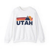 Utah Sweatshirt Retro Mountains, Utah Unisex Crewneck, Vintage Cozy Jumper, Gift for Outdoor Lovers