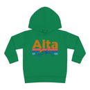 Alta Toddler Hoodie - Retro Mountain Sun Unisex Alta Toddler Sweatshirt-2
