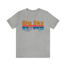 Big Sky, Montana Shirt - Mountain Sunset Unisex Big Sky T-Shirt
