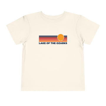 Lake of the Ozarks, Missouri Toddler T-Shirt - Retro Sun Tee