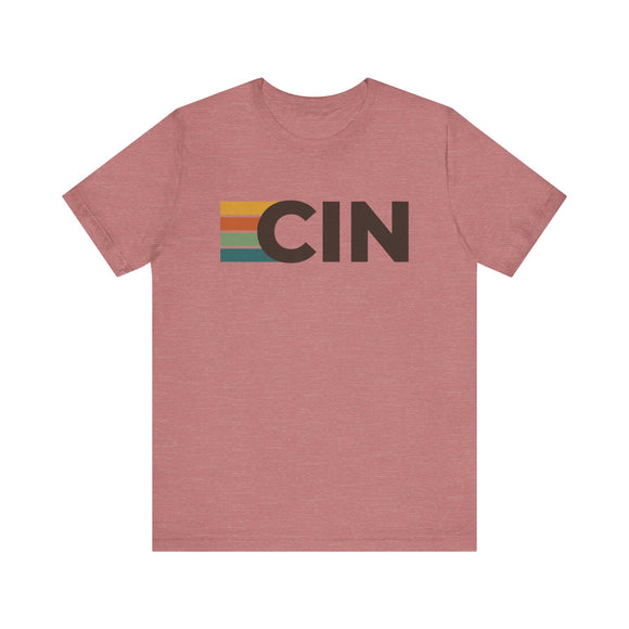 Cincinnati, Ohio tee - CIN t shirt retro stripes