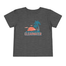 Clearwater, Florida Toddler T-Shirt - Retro Palm Tree Toddler Clearwater Shirt-1