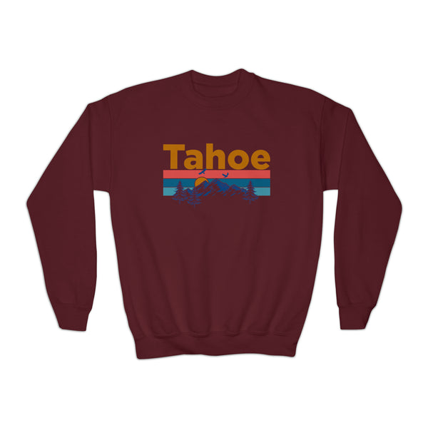 Lake Tahoe, California Youth Sweatshirt - Unisex Kid's Lake Tahoe Crewneck Sweatshirt