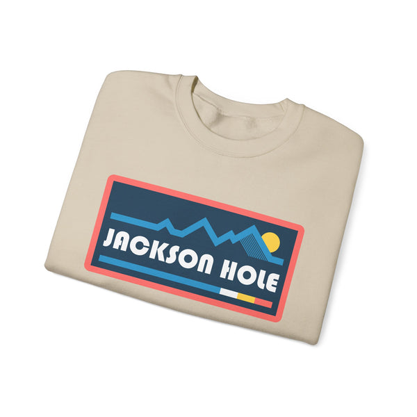 Jackson Hole, Wyoming Sweatshirt - Mountain Graphic Crewneck