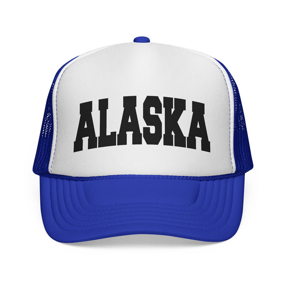 Alaska Retro Collegiate Style Trucker Hat
