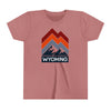 Wyoming Youth Shirt - Retro Mountain Wyoming Kid's T-Shirt
