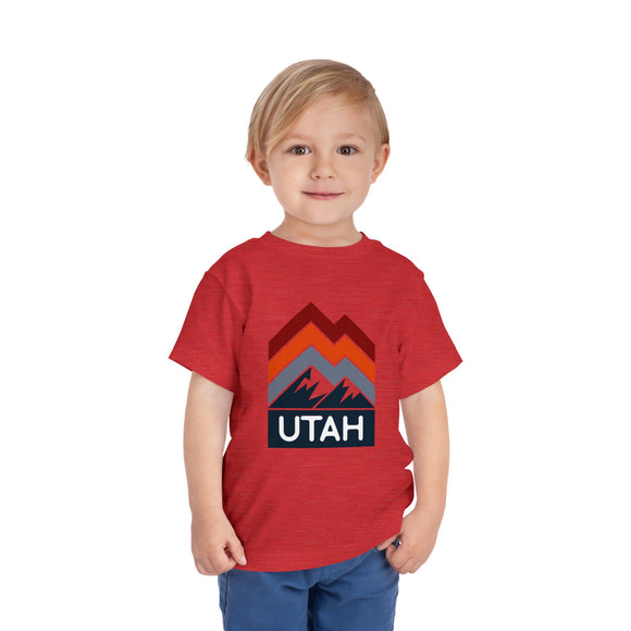 Utah Toddler T-Shirt - Retro Palm Tree Unisex Toddler Utah Shirt