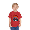 Utah Toddler T-Shirt - Retro Palm Tree Unisex Toddler Utah Shirt