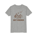 West Virginia Youth T-Shirt — Vintage Gondola Ski Mountain Tee-3
