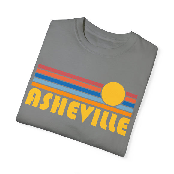 Asheville, North Carolina Graphic Tee, Comfort Colors Retro Unisex Asheville T shirt