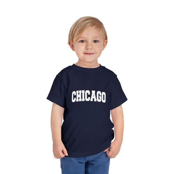 Chicago, Illinois Toddler Graphic Tee - Kids Chicago Vacation T-Shirt