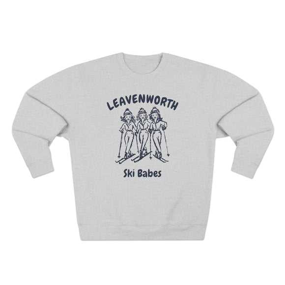 Premium Leavenworth, Washington Ski Babes Sweatshirt