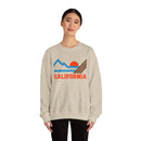 California Sweatshirt - Mountain California Crewneck Sweatshirt-11